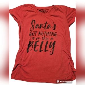 "Santa's Belly" maternity shirt